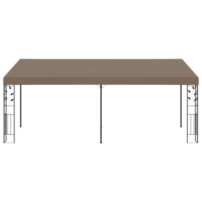 Pavilion montat pe perete gri taupe 6x3m - Livrare gratuita