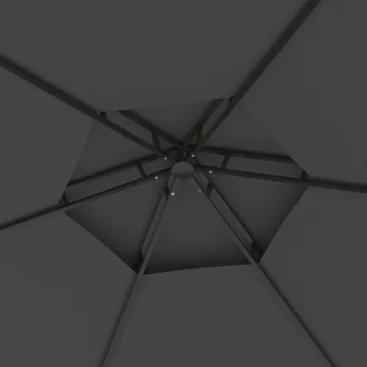 Pavilion cu Pereți Laterali Antracit 3,1x2,7m - Livrare Gratuită