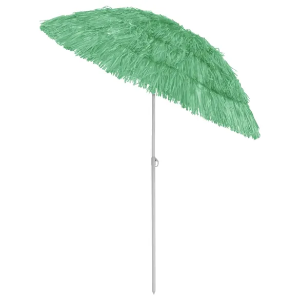 Umbrelă de Plajă Verde Hawaii 180 cm | Livrare Gratuită