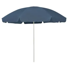 Umbrelă de Plajă 300 cm Albastră - Livrare Gratuită