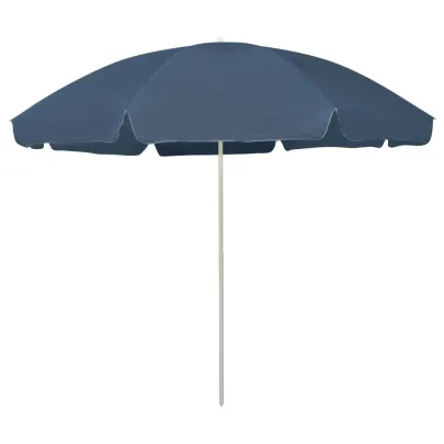 Umbrelă de Plajă 300 cm Albastră - Livrare Gratuită
