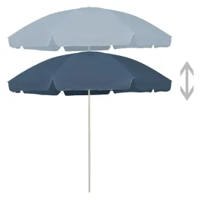 Umbrelă de Plajă 300 cm Albastră - Livrare Gratuită 2