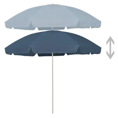 Umbrelă de Plajă 300 cm Albastră - Livrare Gratuită