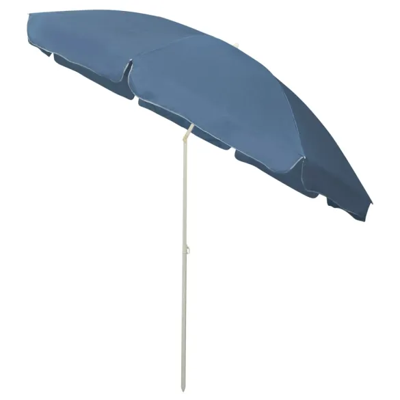 Umbrelă de Plajă 300 cm Albastră - Livrare Gratuită