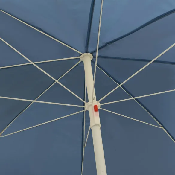 Umbrelă de Plajă 300 cm Albastră - Livrare Gratuită