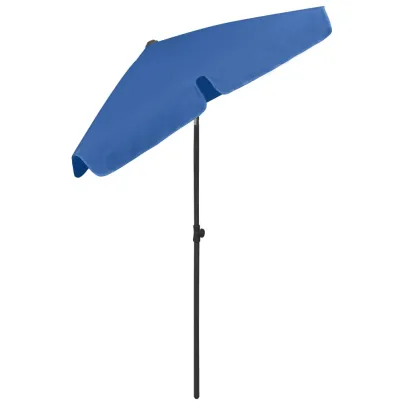 Umbrelă de plajă albastru azuriu - Protecție UV | Livrare gratuită