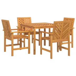 Set Dining Grădină 4 Piese Lemn Acacia | Livrare Gratuită 2