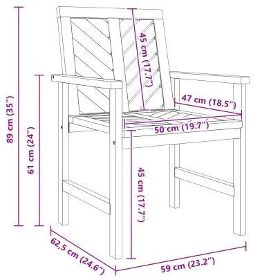 Set Mese Grădină 5 Piese Lemn Acacia | Livrare Gratuită