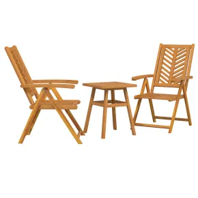 Set Bistro Grădină 3 pcs Lemn Acacia Masiv - Livrare Gratuită 2