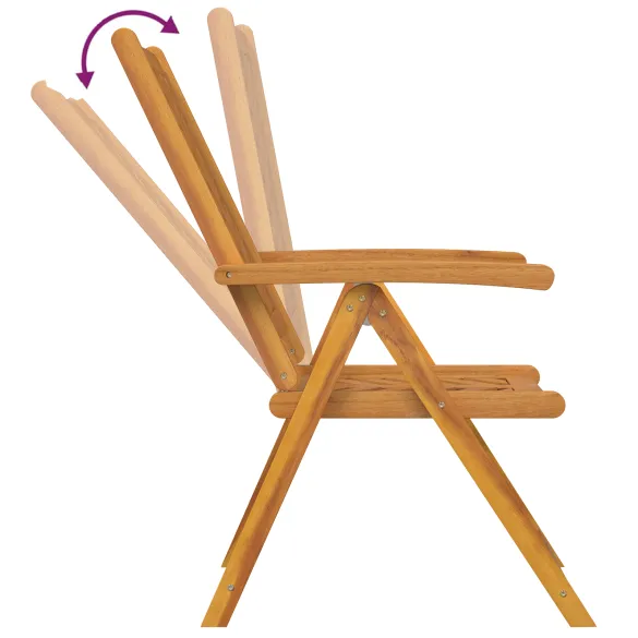 Set Masă Grădină 5 Piese Lemn Acacia Solid | Livrare Gratuită