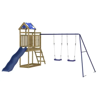 Set de joacă exterior lemn pin impregnat | Livrare gratuită