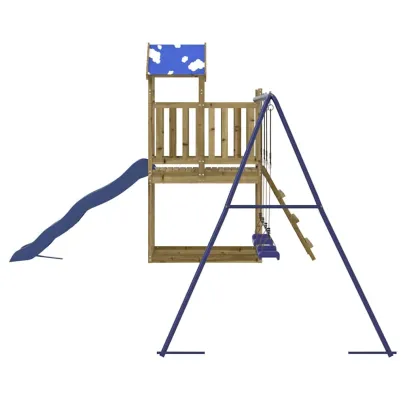 Set de joacă exterior lemn pin impregnat | Livrare gratuită