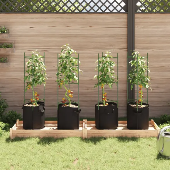 Suport Roșii cu Saci, Oțel, 4 Buc, 116 cm - Livrare Gratuită