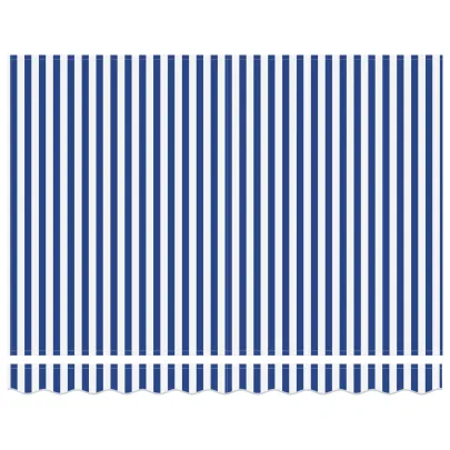 Marchiză Retractabilă Exterior 300x250 cm - Alb-Albastră