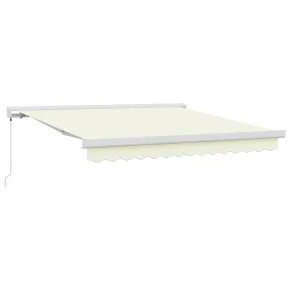 Marchiză Manuală Retractabilă Crem 300x250 cm - Umbră Exterioară 2