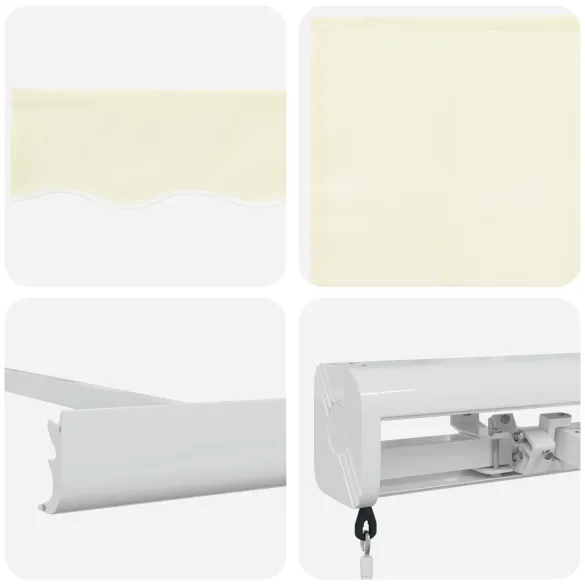 Marchiză Manuală Retractabilă Crem 300x250 cm - Umbră Exterioară