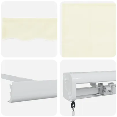 Marchiză Manuală Retractabilă Crem 300x250 cm - Umbră Exterioară