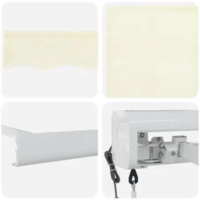 Marchiză Automată Retractabilă Crem 300x250 cm - Umbră Perfectă