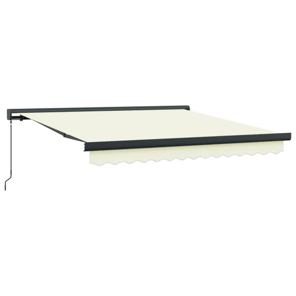 Marchiză Retractabilă Manuală Crem 300x250 cm - Umbră Exterioară
