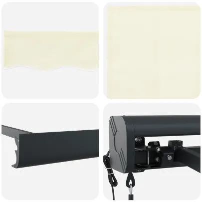 Marchiză Automată Retractabilă Crem 300x250 cm