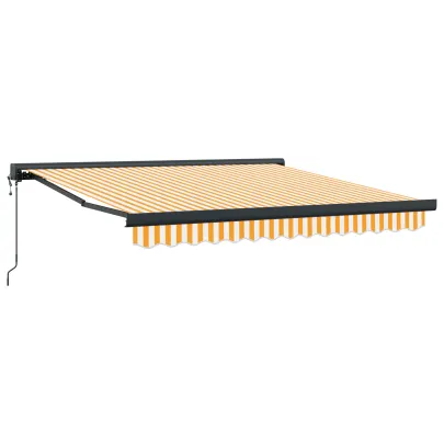 Marchiză Automată Retractabilă 300x250 cm - Galben-Albă