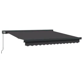 Marchiză Retractabilă Antracit 300x250 cm - Acoperiș Exterior 2
