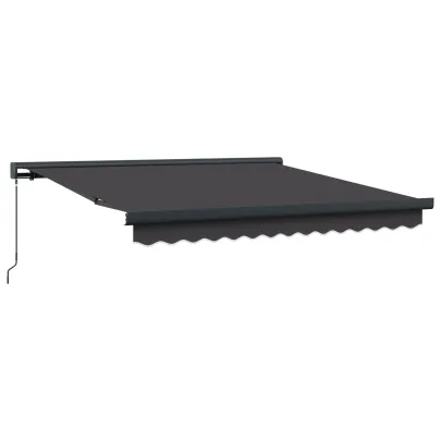 Marchiză Retractabilă Antracit 300x250 cm - Acoperiș Exterior