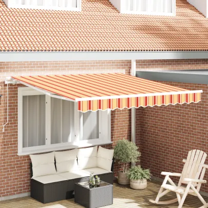 Marchiză Retractabilă Manuală Exterior 300x250 cm - Ușor de Montat