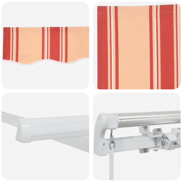 Marchiză Retractabilă Manuală Exterior 300x250 cm - Ușor de Montat