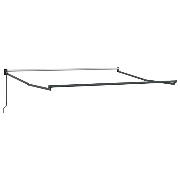 Marchiză Manuală Retractabilă Dungi Roșu-Alb 300x250 cm
