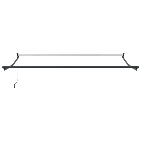Marchiză Manuală Retractabilă Dungi Roșu-Alb 300x250 cm