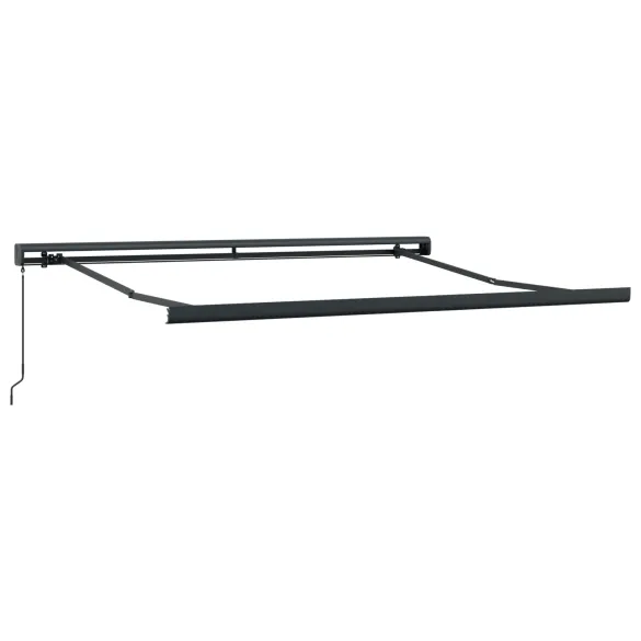 Marchiză Exterior Retractabilă 300x250 cm - Dungi Roșii-Albe
