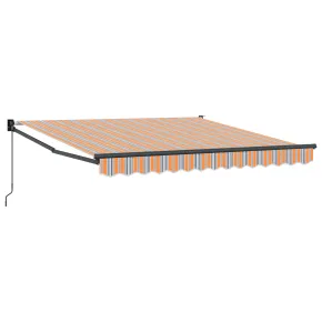 Marchiză Manuală Retractabilă 300x250 cm - Dungi Multicolore 2