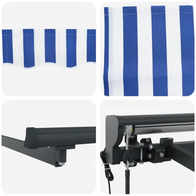 Marchiză Retractabilă Automată 350x250 cm - Umbră Terasă