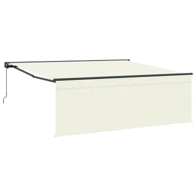 Marciză Retractabilă Manuală Crem 350x250 cm - Exterior