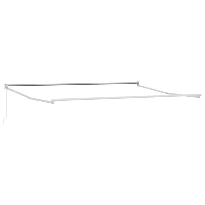 Marchiză retractabilă manuală 350x250 cm - Portocaliu/Maro