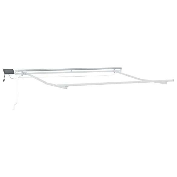 Marchiză Retractabilă cu LED Galben-Portocaliu 350x250 cm