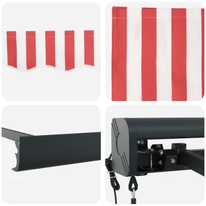 Marchiză Retractabilă Automată Exterior 350x250 cm