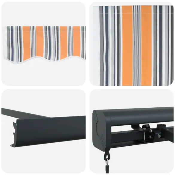 Marchiză Manuală Retractabilă Exterior 350x250 cm