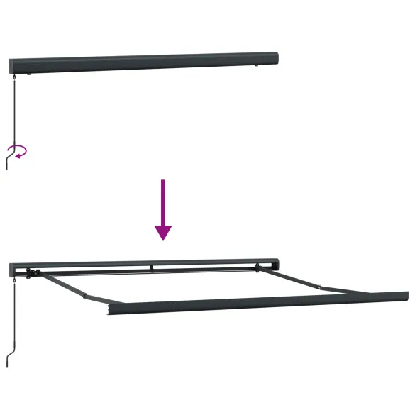 Marchiză Manuală Retractabilă Exterior 350x250 cm