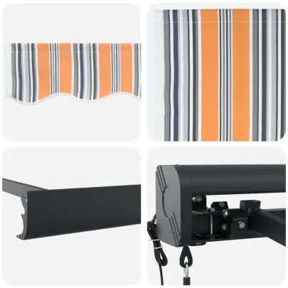 Markiză Retractabilă Automată Exterior 350x250 cm