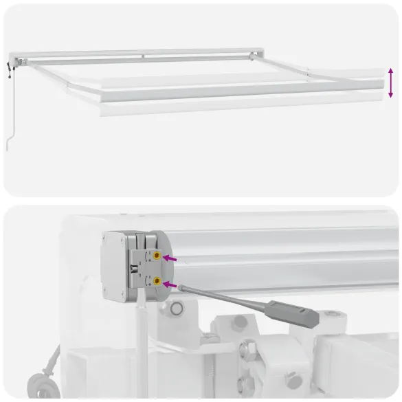 Măsuță retractabilă automată cu dungi colorate 350x250 cm