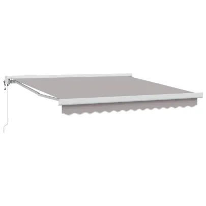 Marciză Retractabilă Automată Gri 350x250 cm - Umbră Perfectă