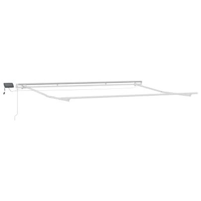 Marchiză Retractabilă Manuală cu LED pentru Exterior 400x300 cm