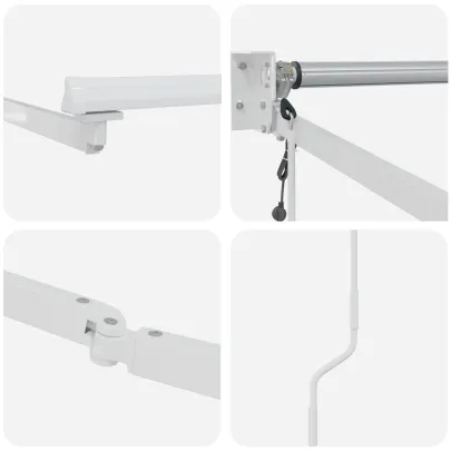 Marchiză Retractabilă Automată 400x300 cm Galben-Portocalie