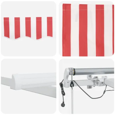 Cort Retractabil Automat LED 400x300 cm - Livrare Gratuită