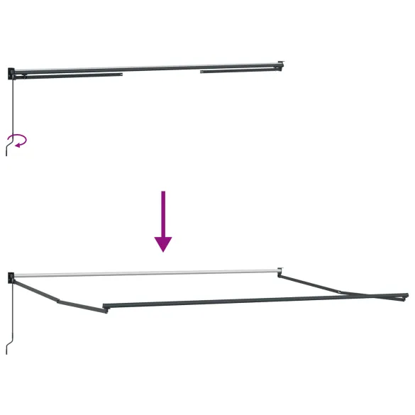 Marchiză Exterior Retractabilă 400x300 cm - Livrare Gratuită