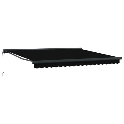 Marchiză Automată Retractabilă 4x3 m Negru | Protecție Exterior