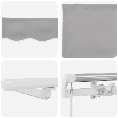 Marchiză Retractabilă cu LED 400x300 cm | Livrare Gratuită