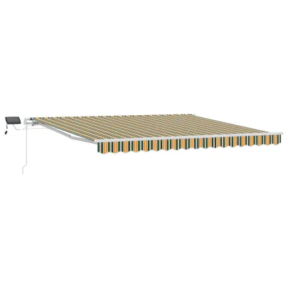 Marchiză Retractabilă cu LED pentru Exterior 400x300 cm